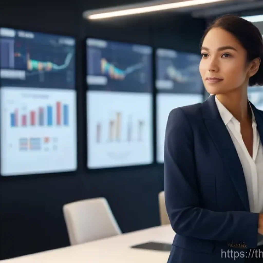 마케팅관리사와 데이터 분석 기술 - **Prompt: Decoding Customer Insights**
    "A diverse business professional, a woman in her late 20s...