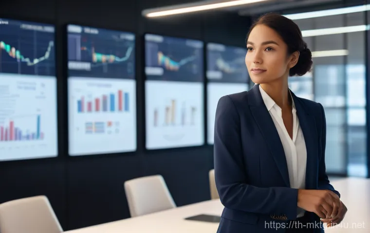 마케팅관리사와 데이터 분석 기술 - **Prompt: Decoding Customer Insights**
    "A diverse business professional, a woman in her late 20s...