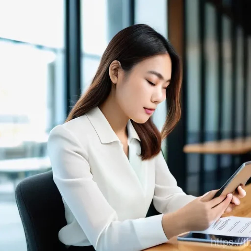 마케팅관리사 시험 합격을 도와주는 앱 - **Prompt:** A driven, intelligent young Thai woman, in her late 20s, wearing smart-casual business a...