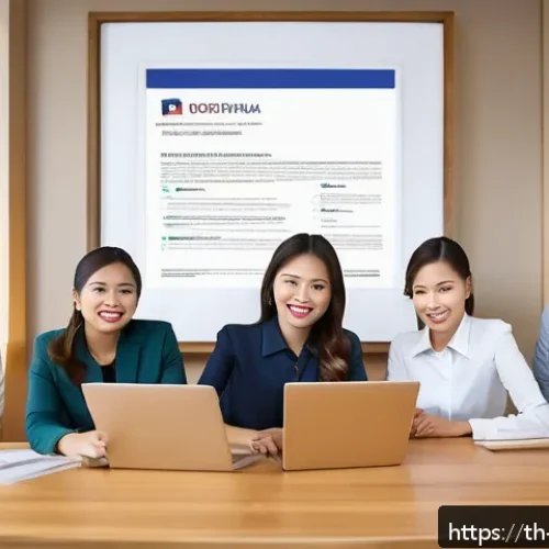 Home 17 마케팅관리사 자격증 활용 마케팅 사례 - A modern Thai small business office scene showcasing a professional marketing certificate framed ele...